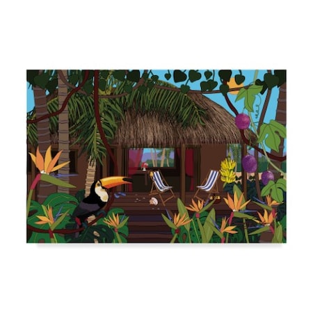 Cindy Wider 'Castaway Island Home' Canvas Art,30x47